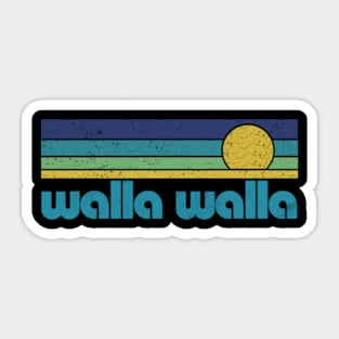 walla walla Washington Retro Sticker